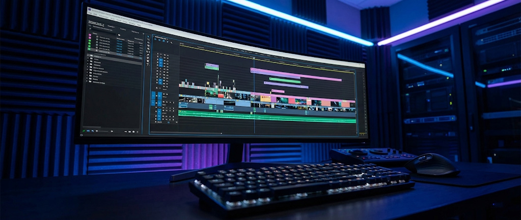 Comparison Of A Simple Amateur Video Editing Timeline Versus