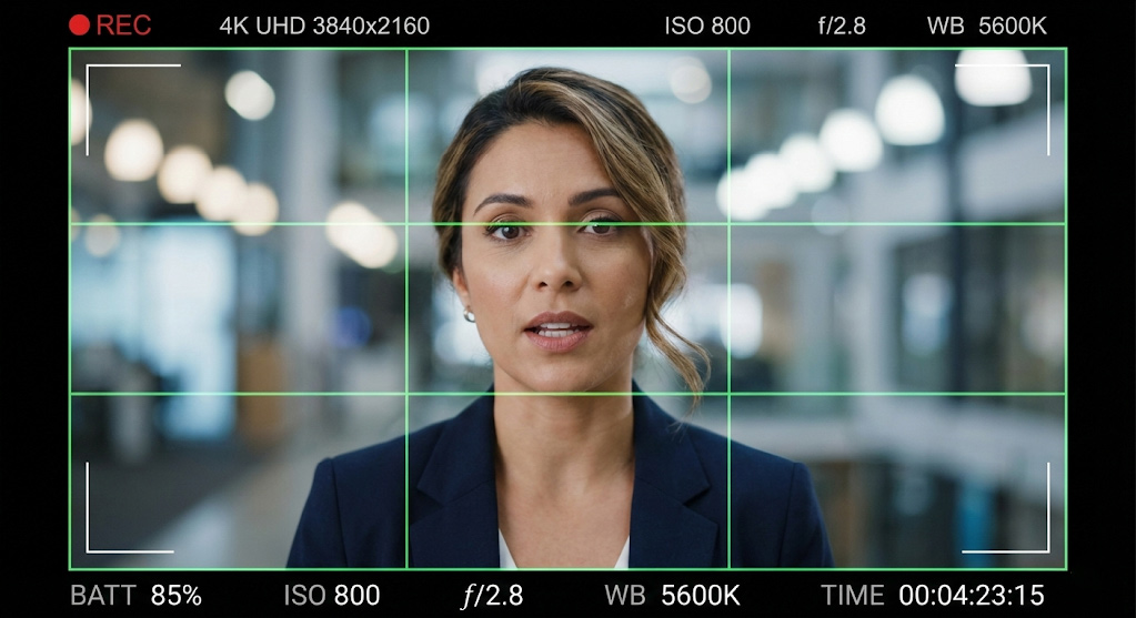 Excutive Video Framing Demonstrating The Rule Of Thirds And Proper Headroom